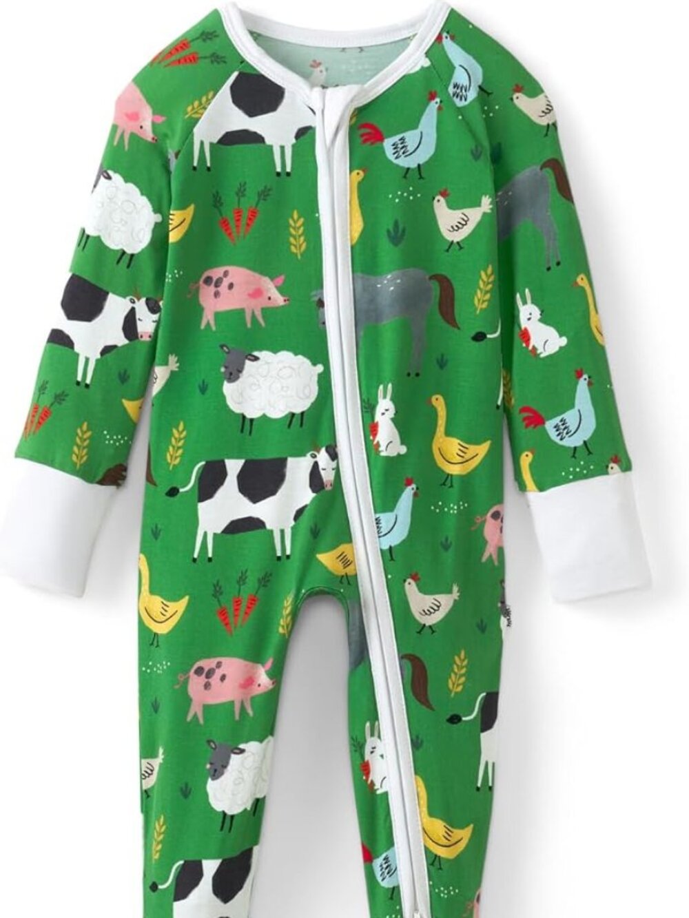 Little Sleepies 12-18M Romper - Animal Print Zip Rompers/Sleepers